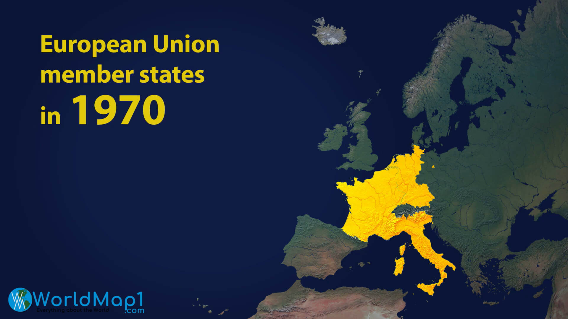 Avrupa Birliği Üye Devletleri Haritası 1970